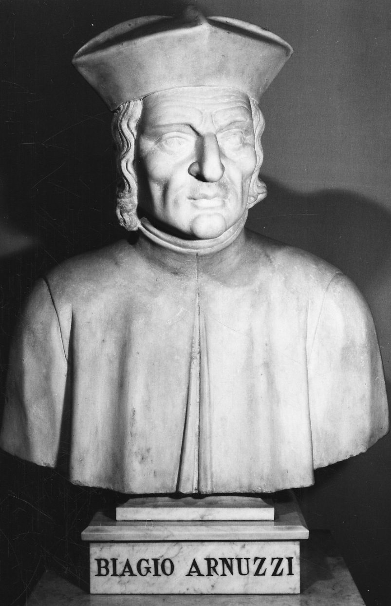 busto ritratto di Biagio Arnuzzi (busto, opera isolata) - bottega piemontese (secondo quarto sec. XIX)