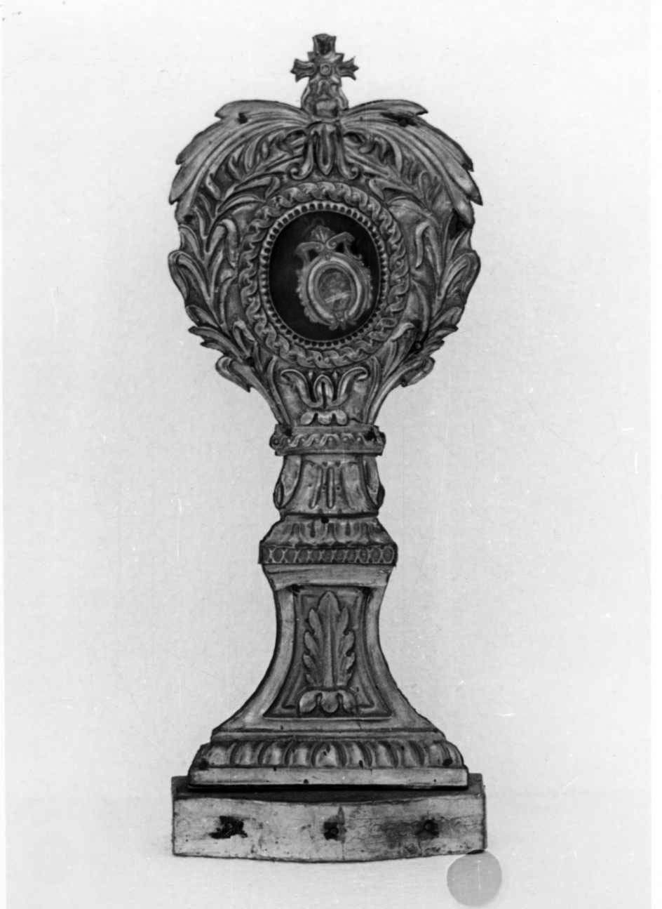 reliquiario - a ostensorio, serie - bottega piemontese (prima metà sec. XIX)