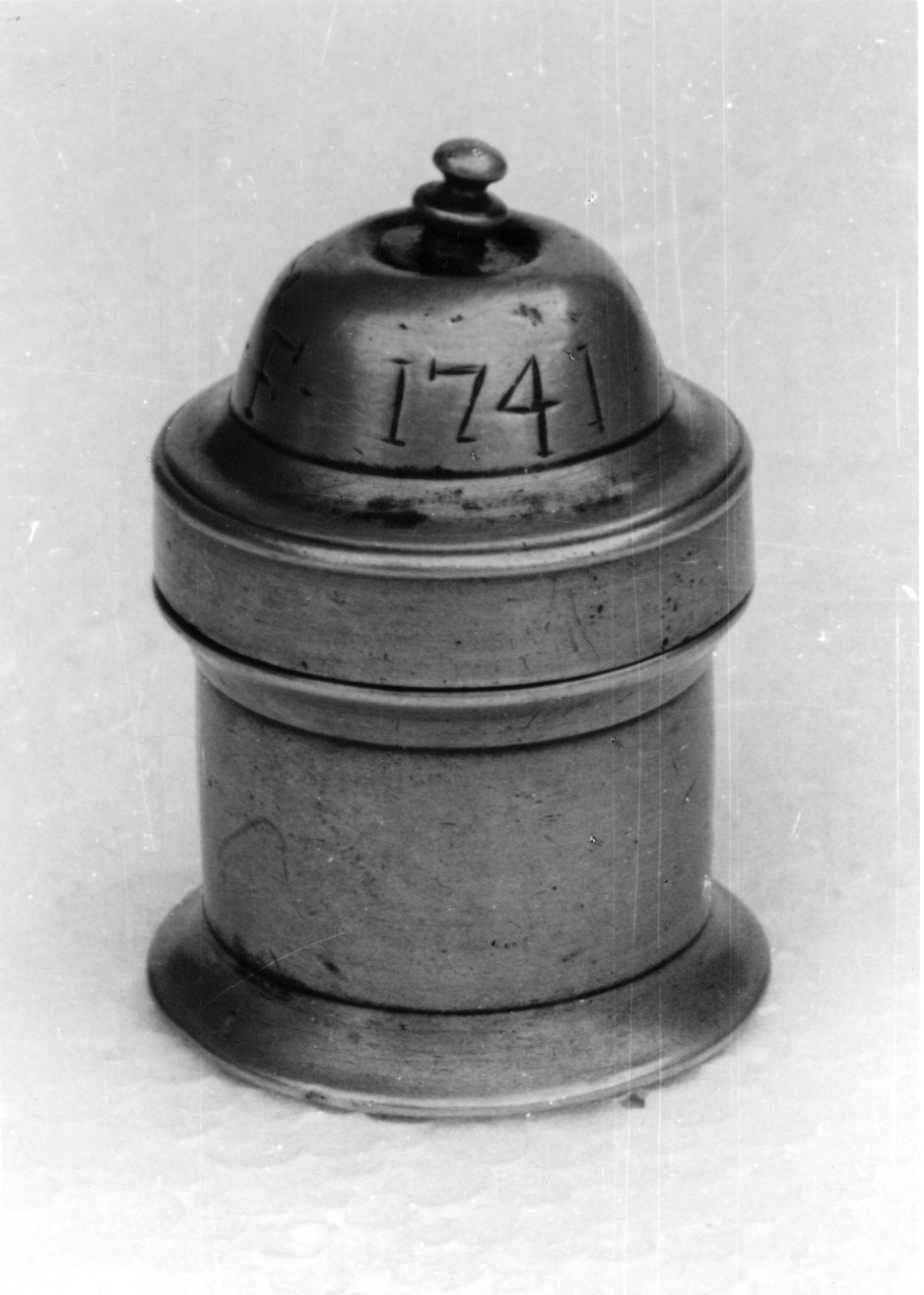 vasetti per oli santi, opera isolata - bottega piemontese (metà sec. XVIII)