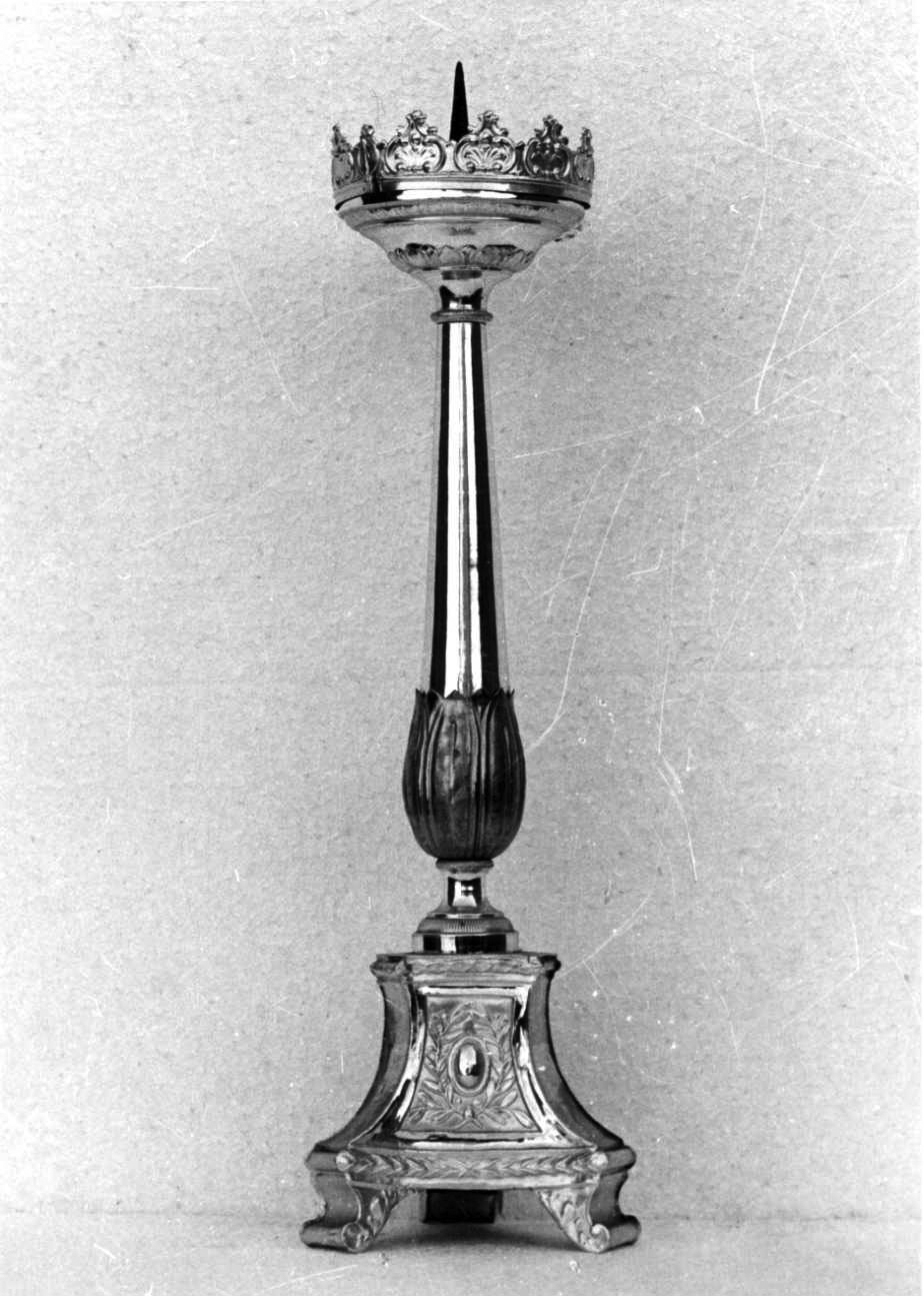 candeliere, serie - bottega piemontese (prima metà sec. XIX)