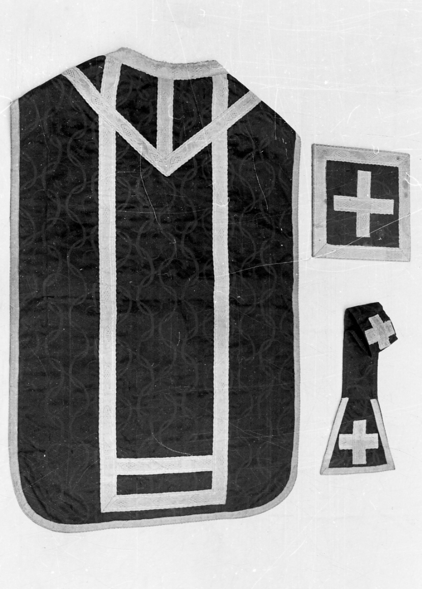 paramento liturgico, insieme - manifattura italiana (fine/inizio secc. XIX/ XX)