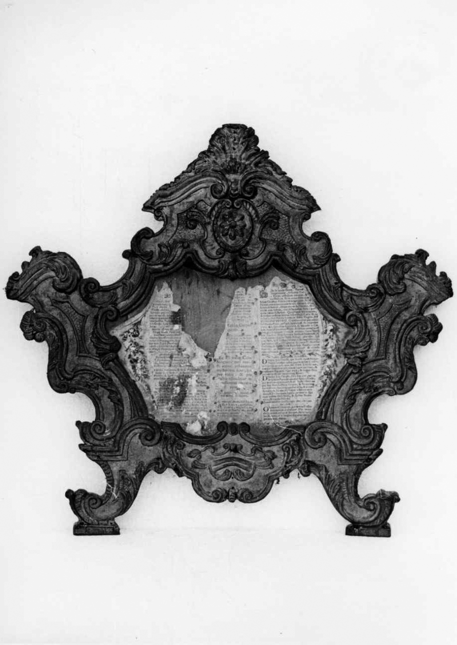 cartagloria, opera isolata - bottega piemontese (sec. XVIII)