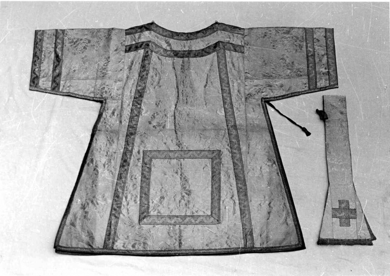 paramento liturgico, insieme - manifattura italiana (seconda metà sec. XIX)