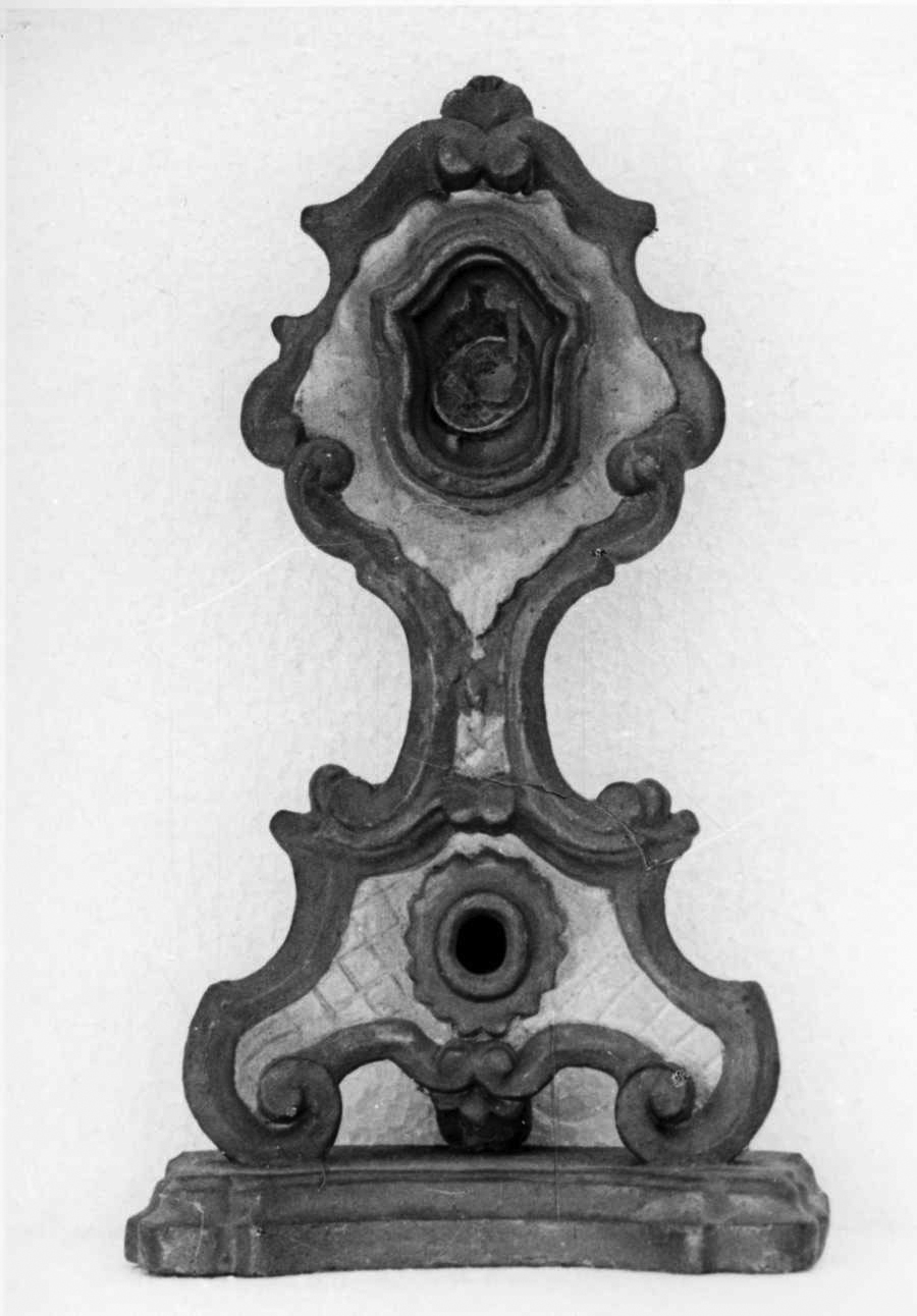 reliquiario - a ostensorio, opera isolata - bottega piemontese (sec. XVIII)