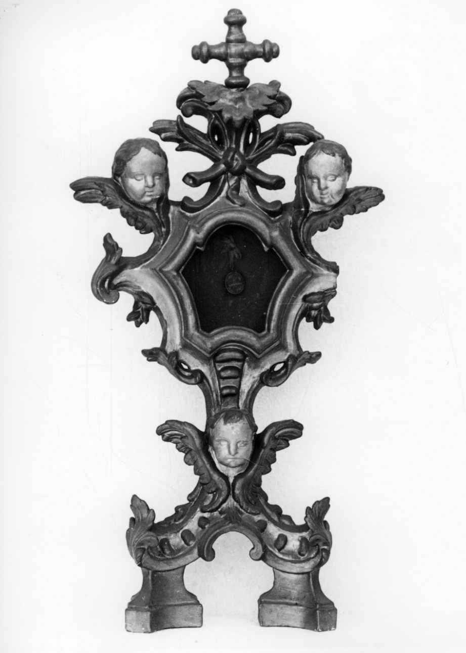 reliquiario - a ostensorio, serie - bottega piemontese (sec. XVIII)
