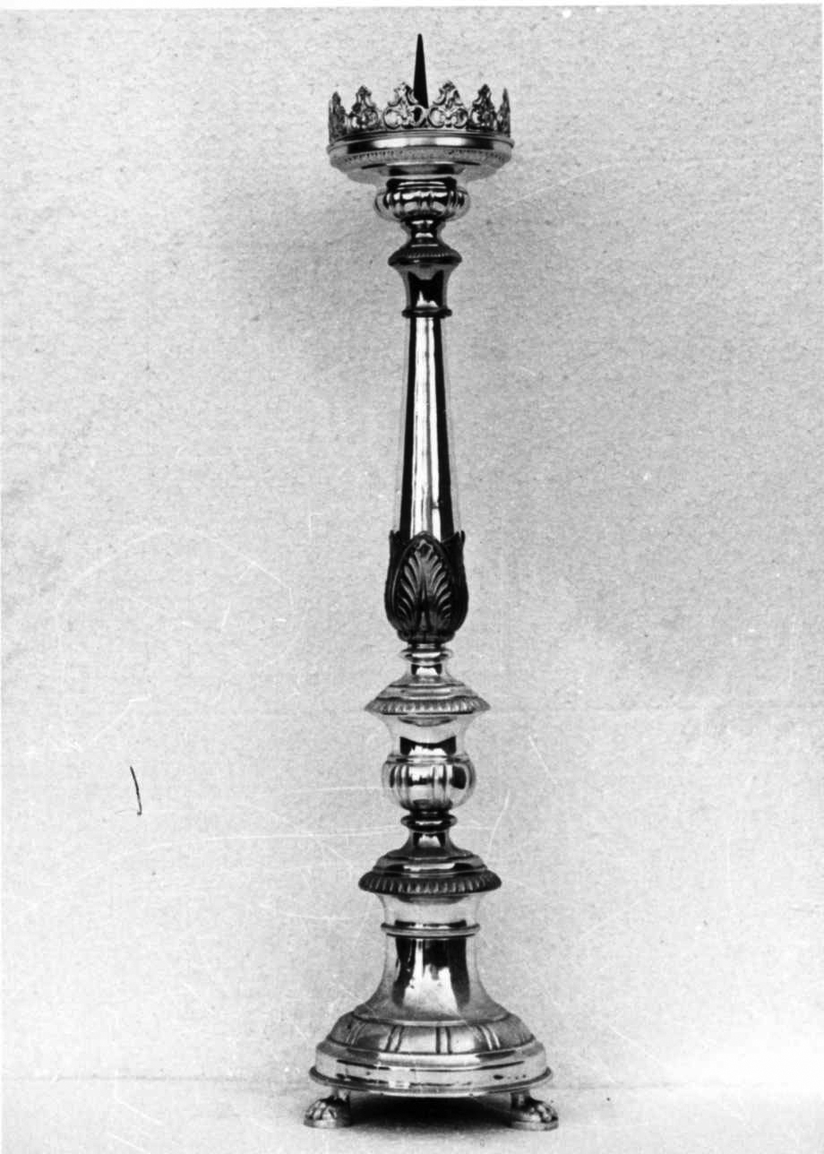 candeliere, serie - bottega piemontese (fine sec. XIX)