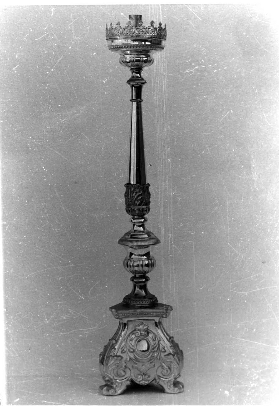 candeliere, serie - bottega piemontese (fine sec. XIX)