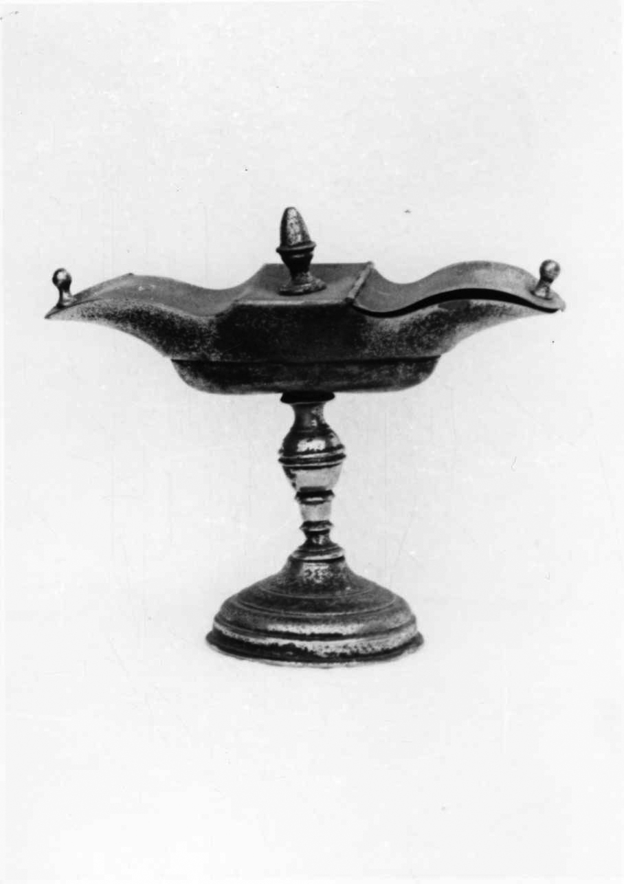 navicella portaincenso, opera isolata - bottega piemontese (sec. XIX)