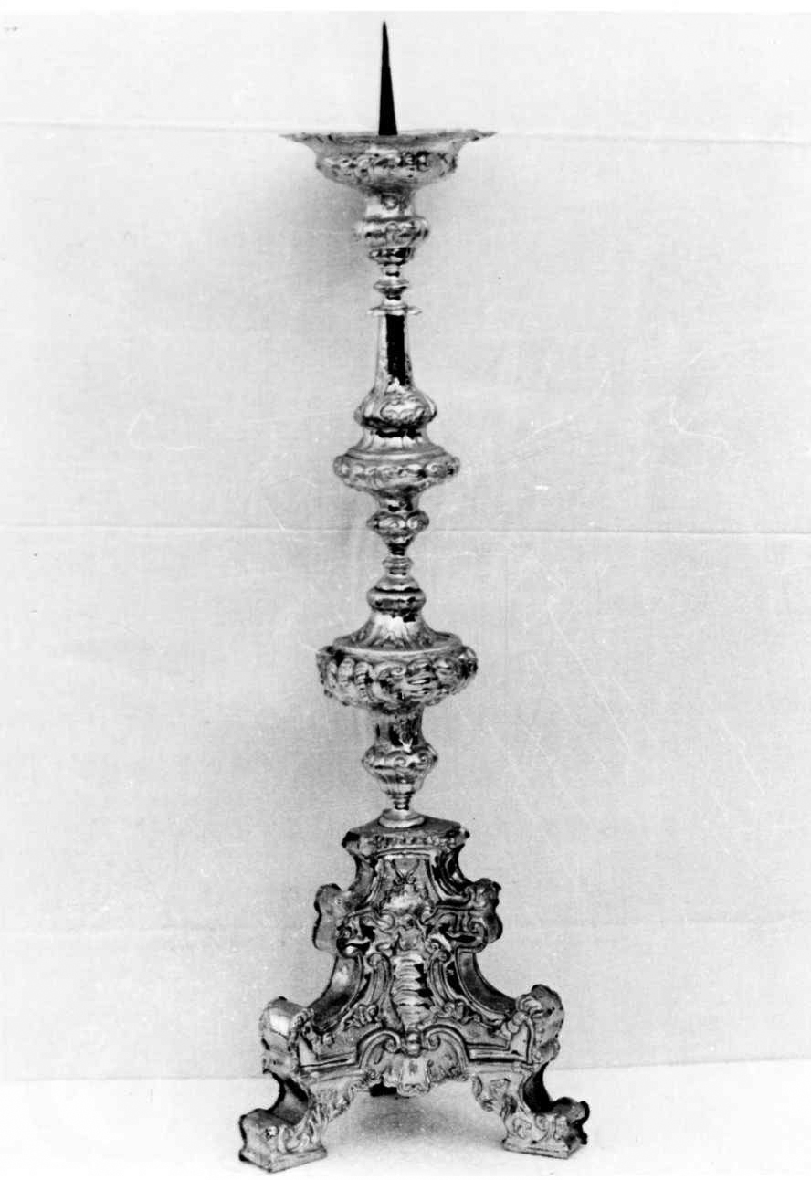 candeliere, serie - bottega piemontese (metà sec. XVIII)