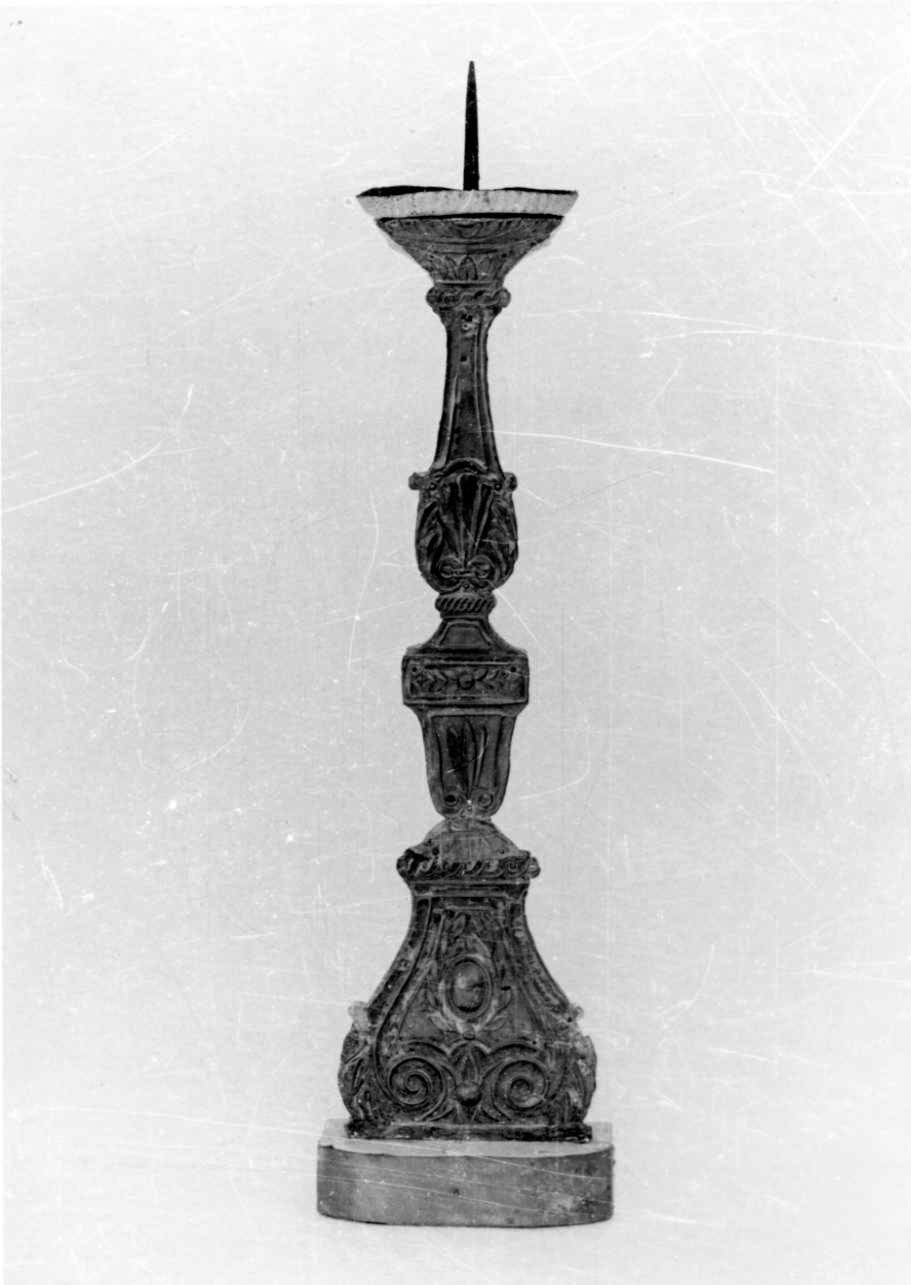 candeliere, serie - bottega piemontese (metà sec. XIX)