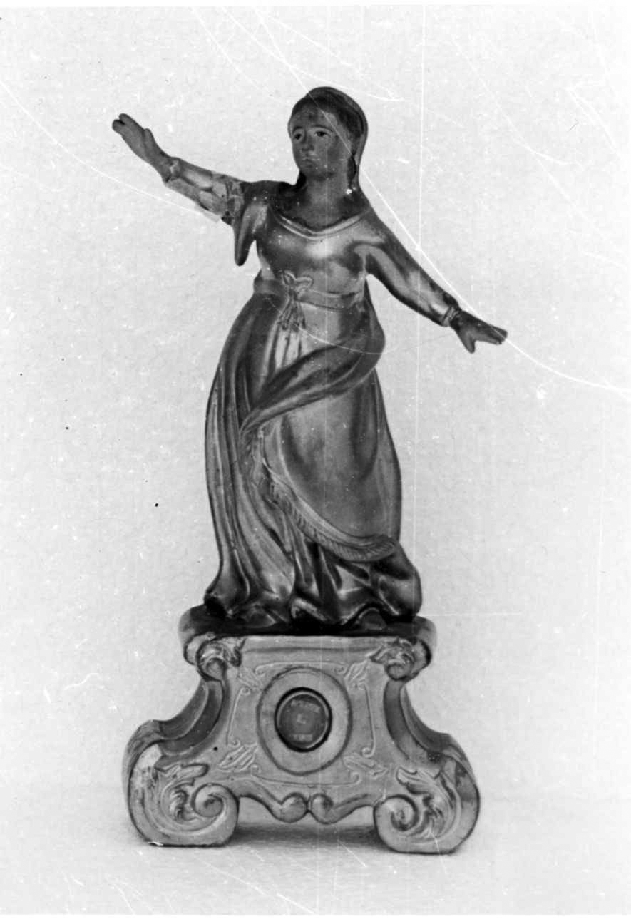 Madonna Assunta (reliquiario antropomorfo, opera isolata) - bottega piemontese (metà sec. XVIII)