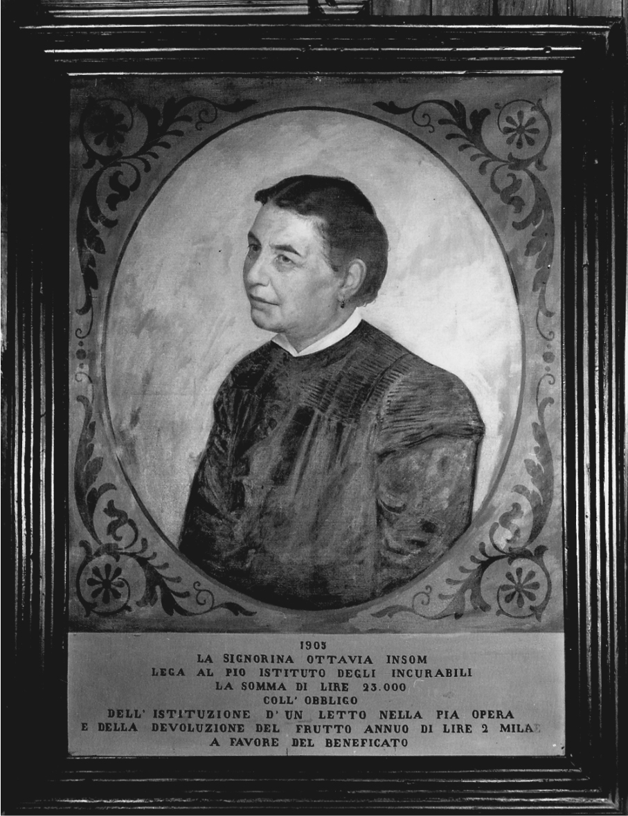 ritratto di Ottavia Insom (dipinto, opera isolata) di Castellani Federico (maniera) (inizio sec. XX)