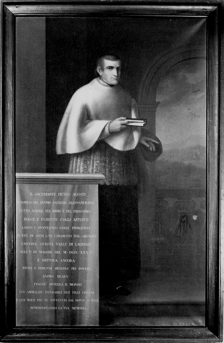 ritratto di Pietro Agosti (dipinto, opera isolata) - ambito piemontese (sec. XIX)