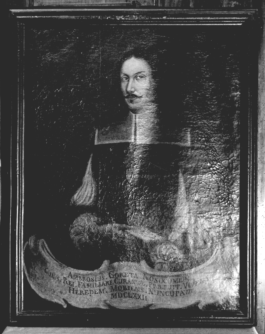 ritratto di Ambrogio Goreta (dipinto, opera isolata) - ambito piemontese (fine sec. XVII)