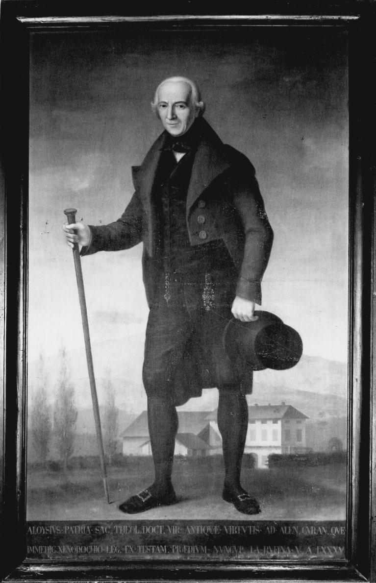 ritratto di Aloisio Patria (dipinto, opera isolata) di Rivolta Baudolino (secondo quarto sec. XIX)