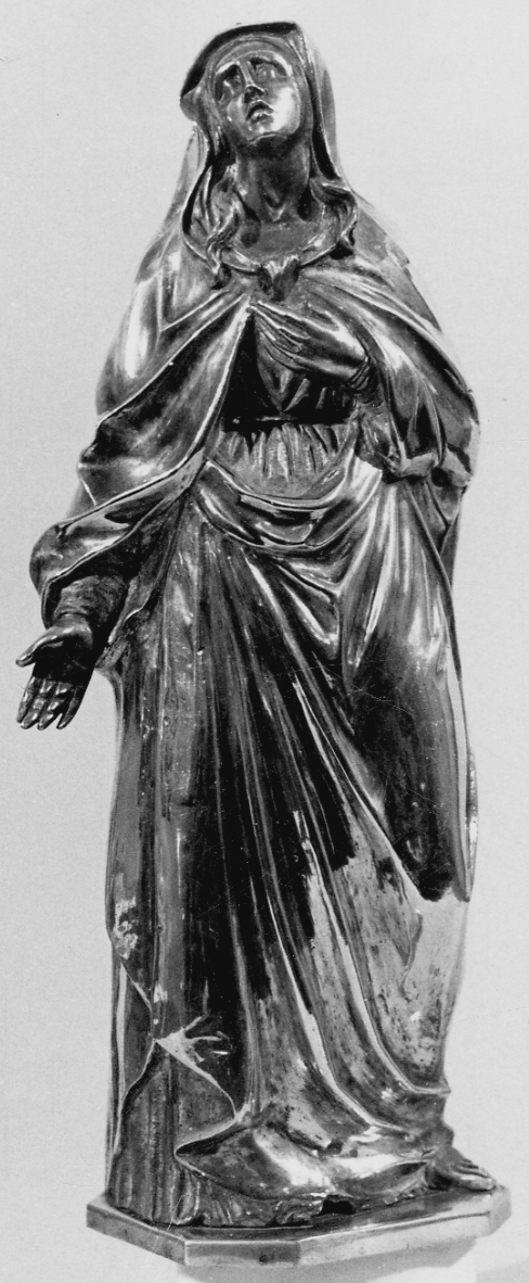 Madonna Addolorata (statuetta, opera isolata) di Nervi Giovanni Battista (terzo quarto sec. XIX)