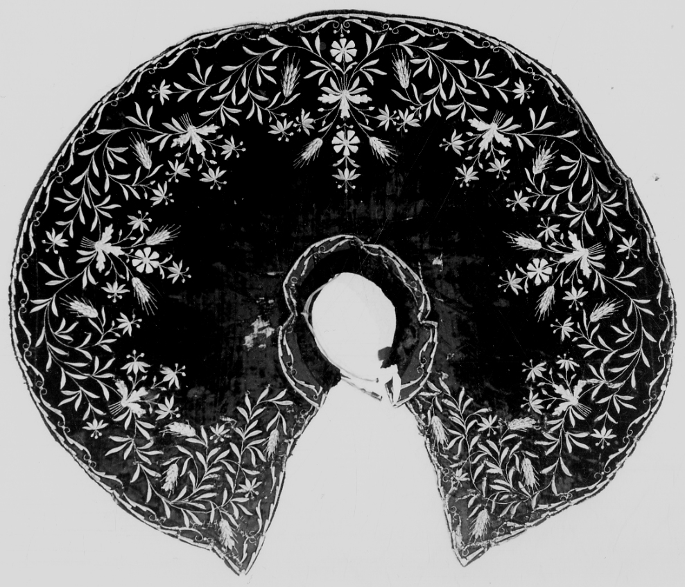 mozzetta di confraternita, serie - manifattura genovese (secondo quarto sec. XIX)