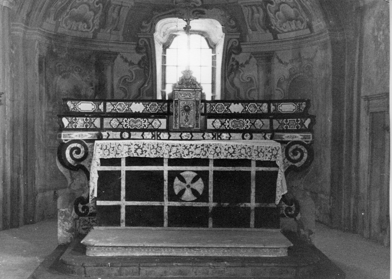 altare maggiore, opera isolata - bottega italiana (sec. XVIII)