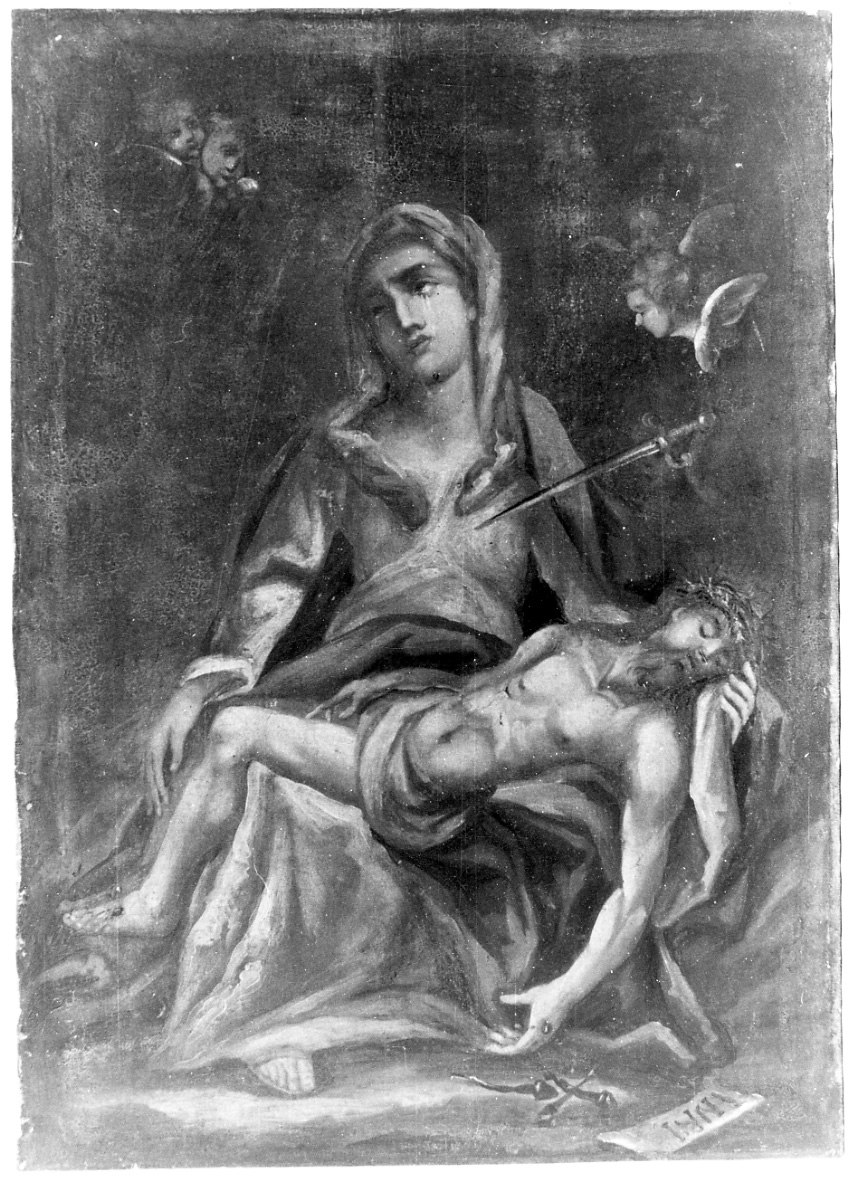Pietà (dipinto, opera isolata) - ambito alessandrino (fine sec. XVIII)