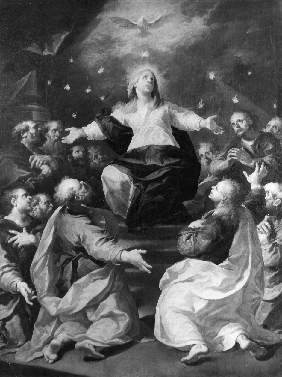 Pentecoste (dipinto, opera isolata) di Guala Pier Francesco (attribuito) (metà sec. XVIII)
