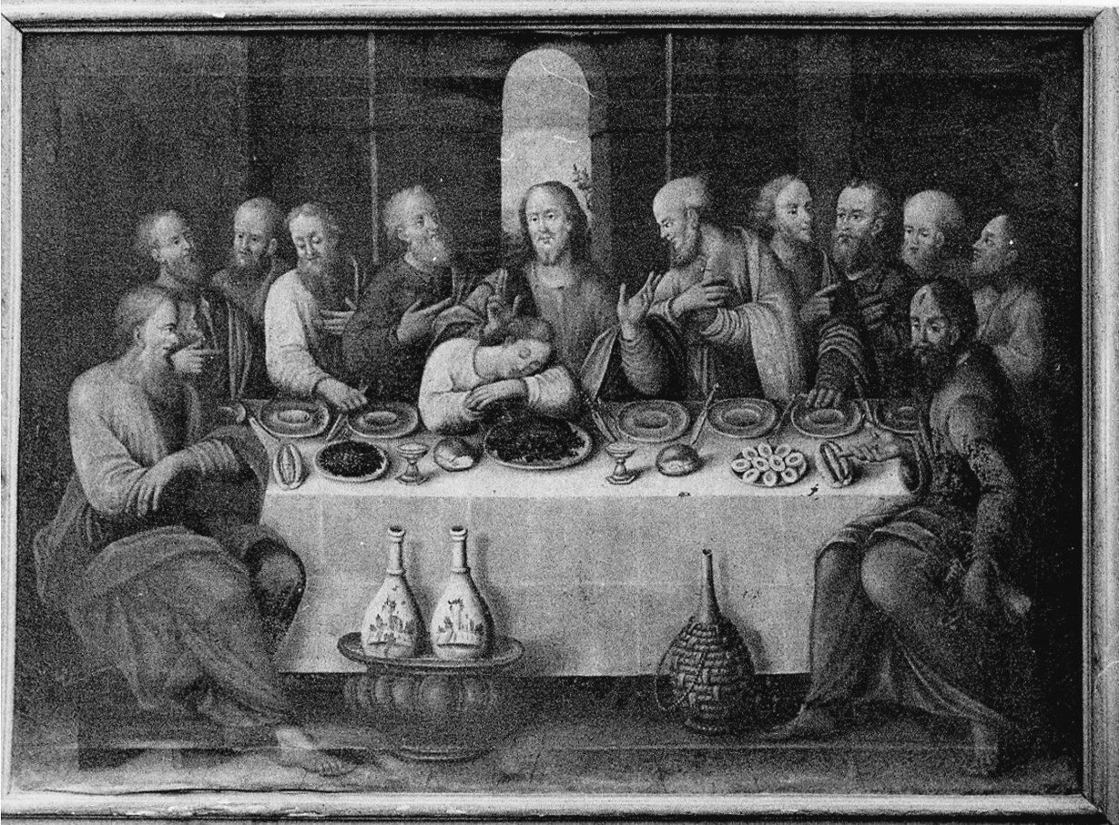 ultima cena (dipinto, opera isolata) di Saletta Giovanni Tommaso (terzo quarto sec. XVIII)