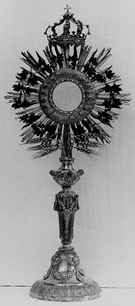 ostensorio, opera isolata - bottega piemontese (metà sec. XIX)