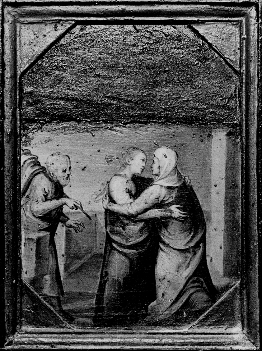 visitazione (dipinto) di Caccia Guglielmo detto Moncalvo (scuola) (prima metà sec. XVII)