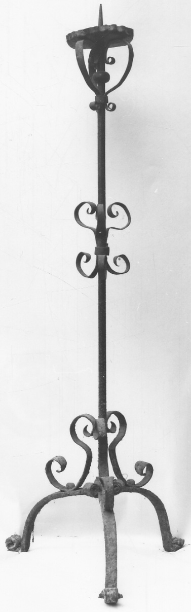 candelabro funebre, opera isolata - bottega piemontese (metà sec. XVIII)