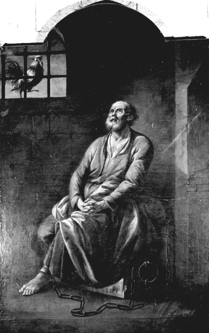 pentimento di San Pietro (dipinto, opera isolata) - ambito lombardo (prima metà sec. XVIII)