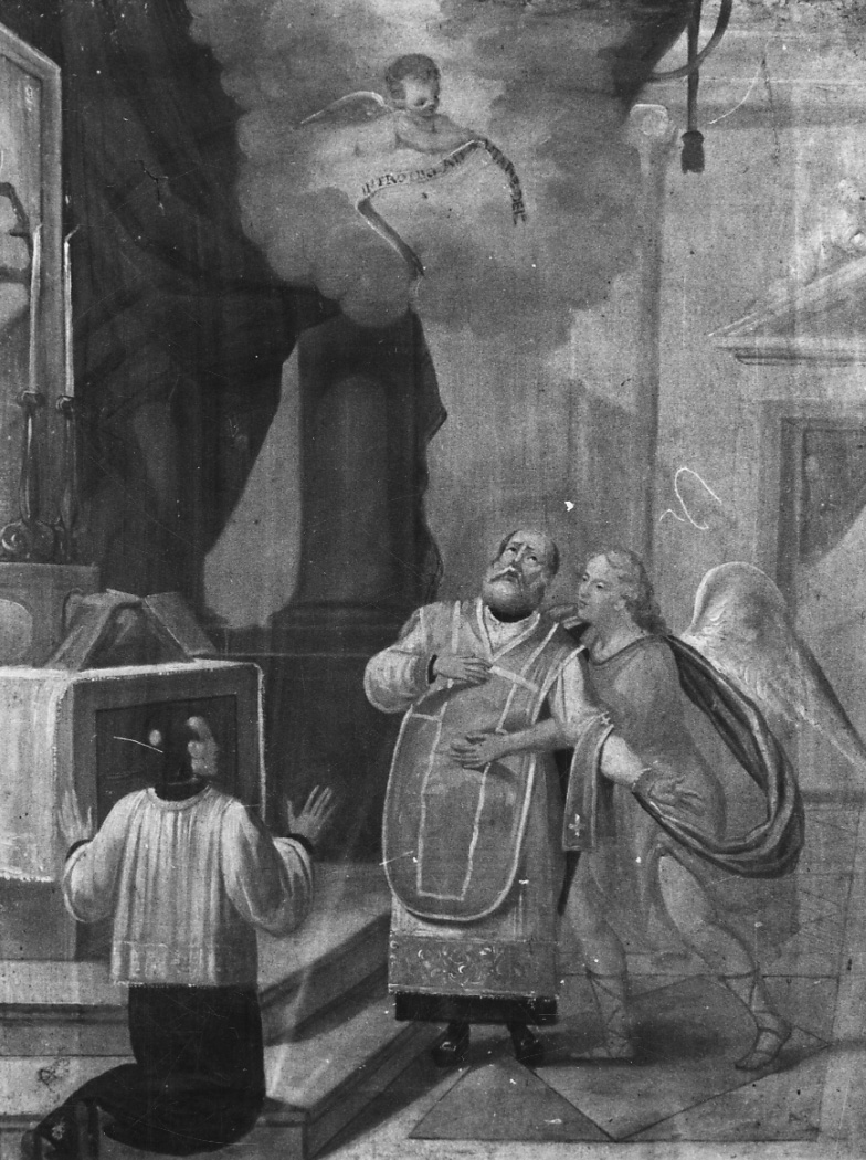 morte di Sant'Andrea Avellino (dipinto, opera isolata) - ambito ligure-piemontese (fine sec. XVIII)