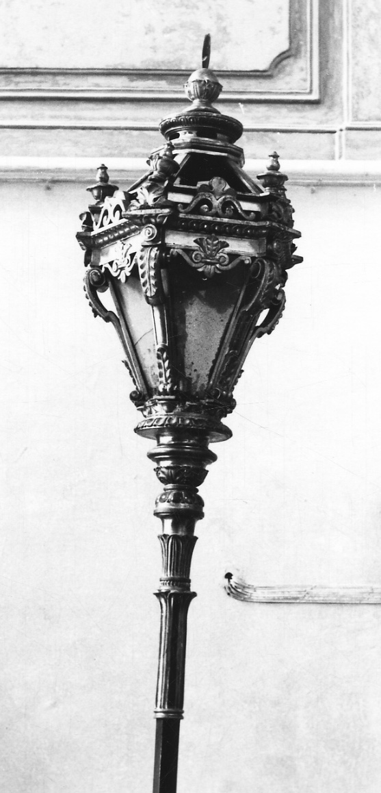 lanterna processionale, coppia - bottega liguro-monferrina (primo quarto sec. XIX)