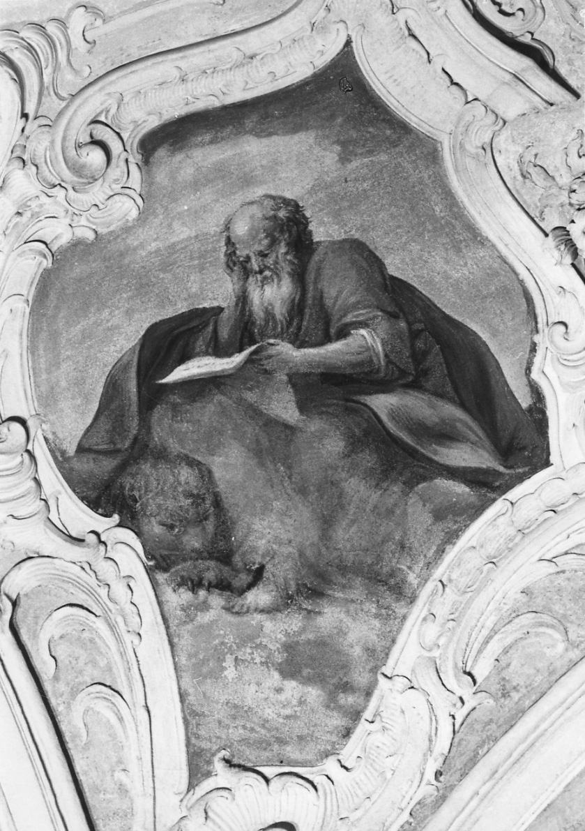 San Marco Evangelista (dipinto, elemento d'insieme) di Bensa Carlo (terzo quarto sec. XVIII)