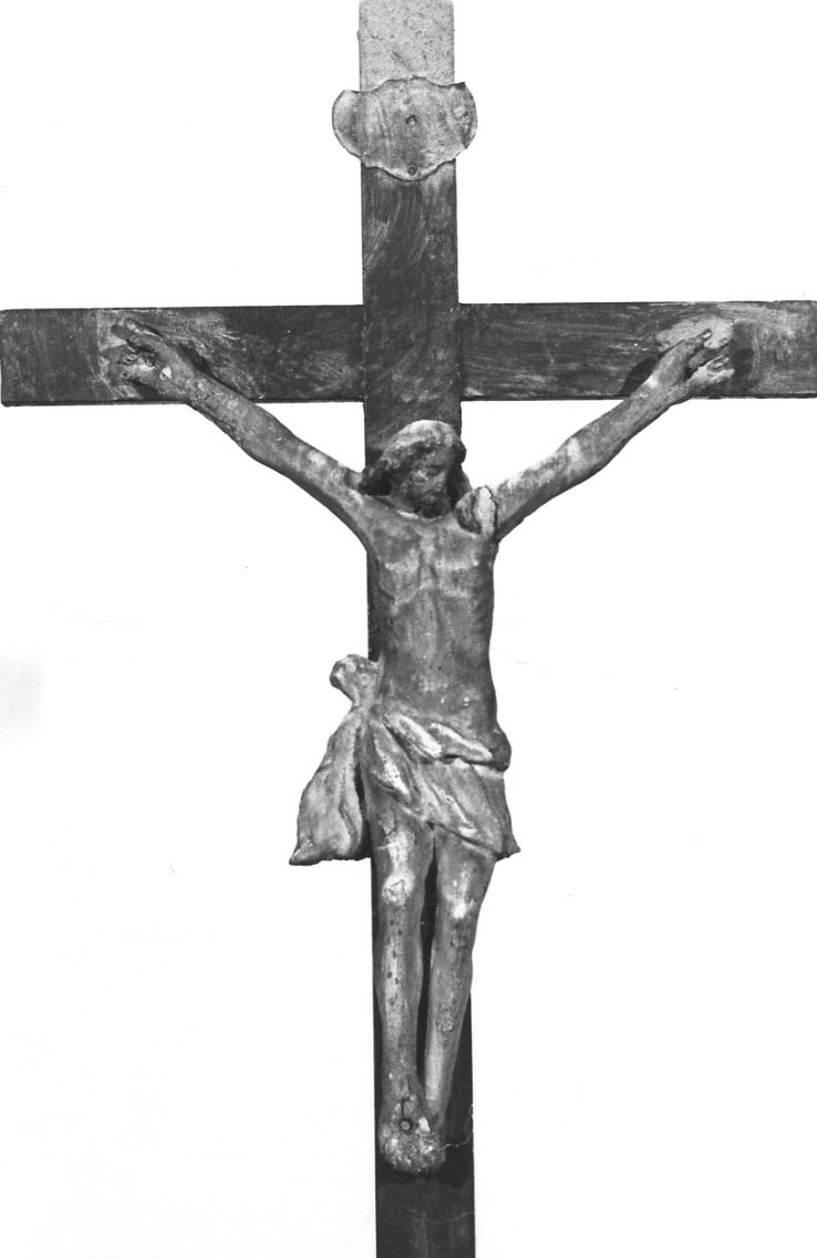 Cristo crocifisso (scultura, elemento d'insieme) - bottega liguro-piemontese (sec. XVIII)