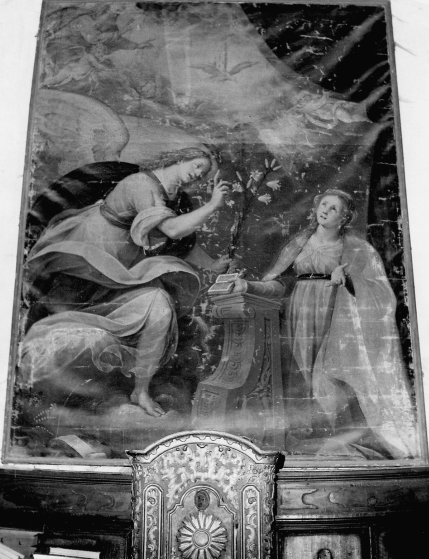 Annunciazione (dipinto, opera isolata) di Della Rovere Giovanni Mauro detto Fiamminghino (primo quarto sec. XVII)