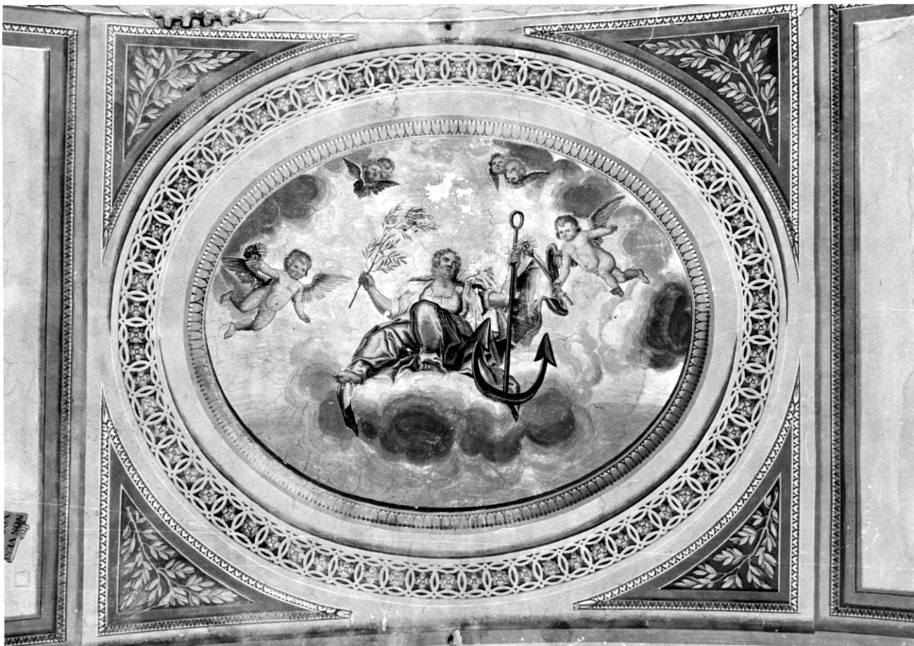 Speranza (decorazione pittorica, elemento d'insieme) di Costanzo di Moncalvo (secondo quarto sec. XIX)