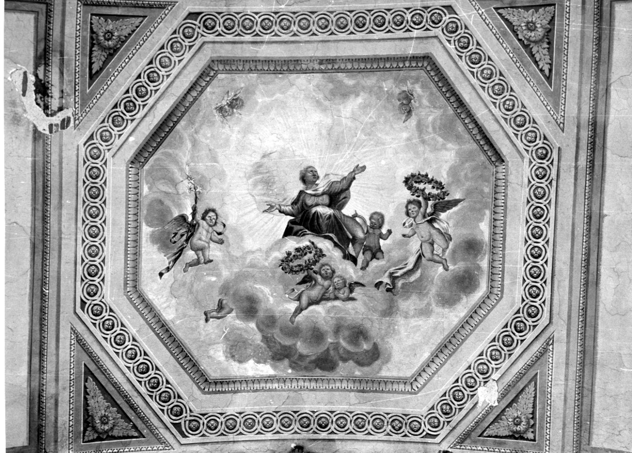 Virtù (decorazione pittorica, complesso decorativo) di Costanzo di Moncalvo (secondo quarto sec. XIX)