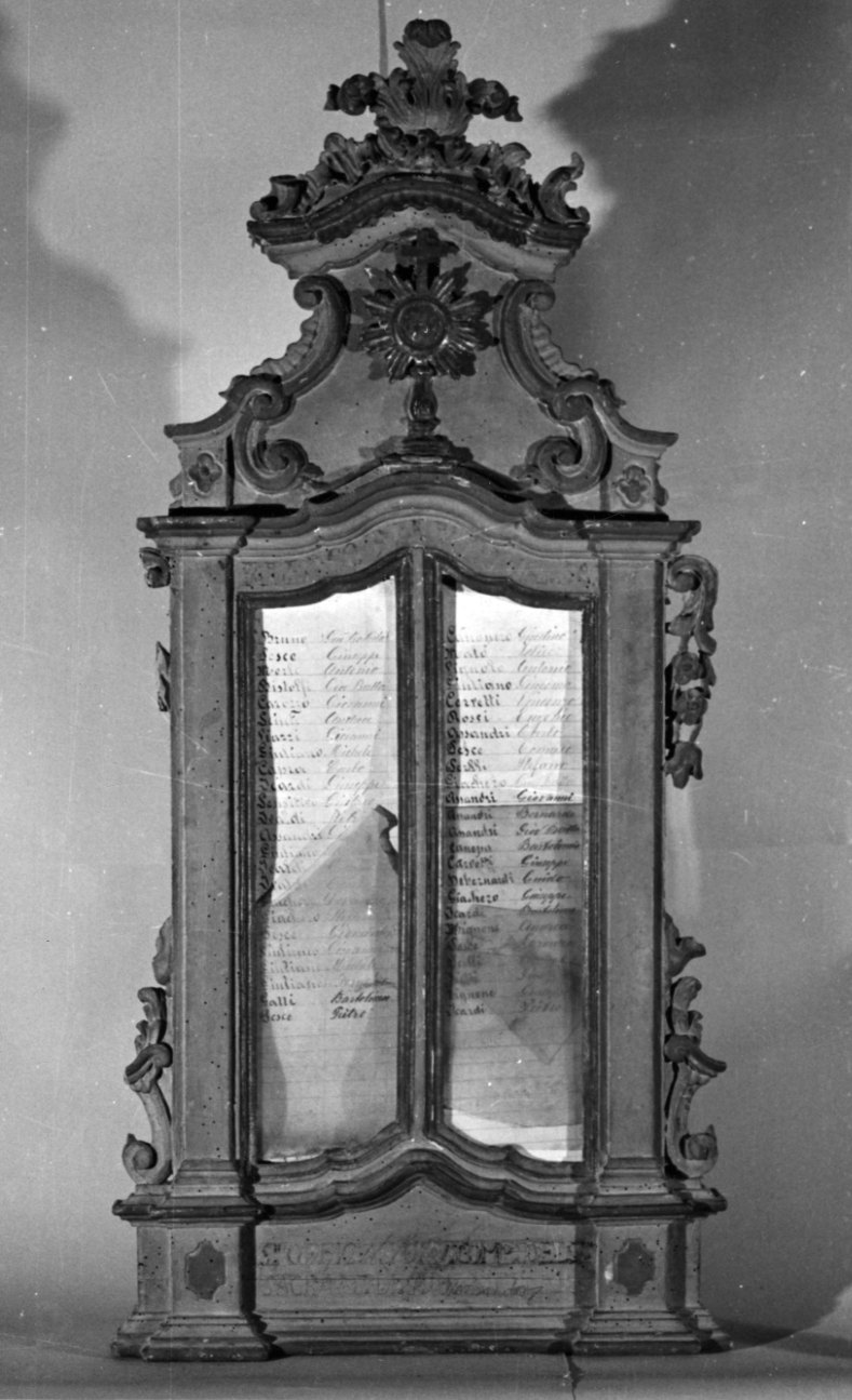 tabella di confraternita, opera isolata - bottega alessandrina (prima metà sec. XIX)