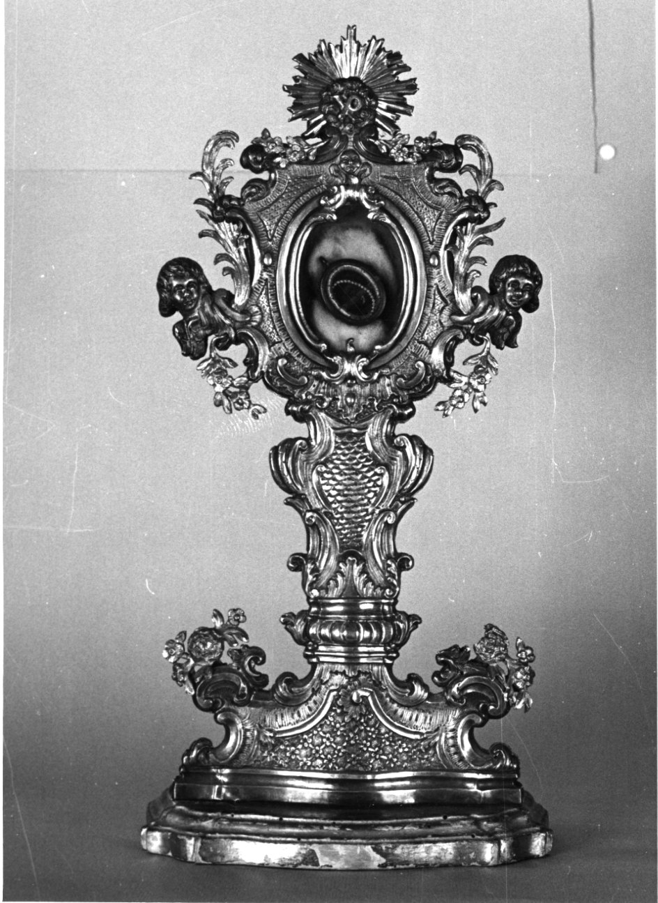 reliquiario - a ostensorio, opera isolata - bottega ligure (inizio sec. XIX)