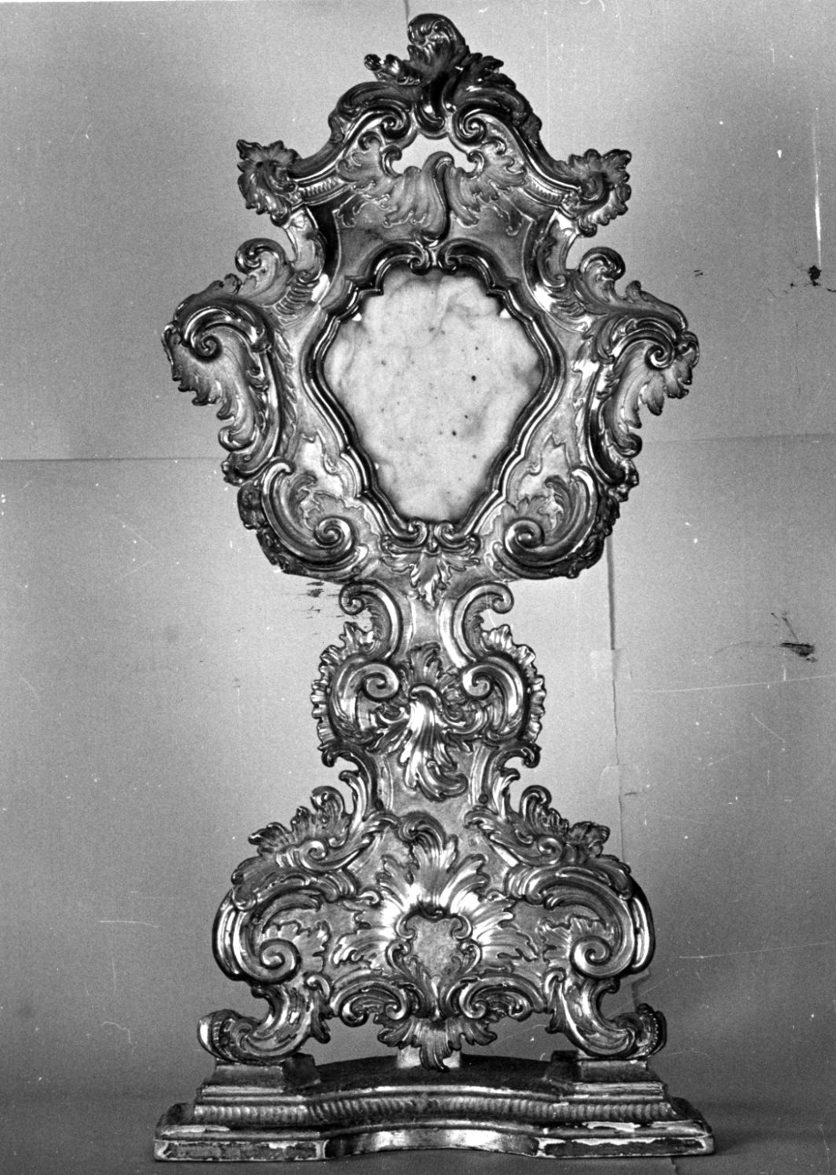 reliquiario - a ostensorio, opera isolata di Ghizolfi Luigi (terzo quarto sec. XVIII)