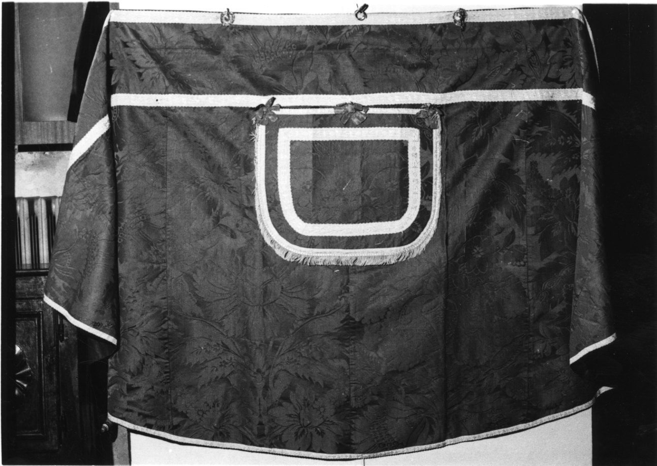 piviale, elemento d'insieme - manifattura genovese (sec. XVIII)