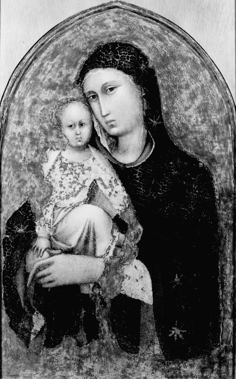 Madonna con Bambino (dipinto, opera isolata) di Agocchiari Barnaba detto Barnaba da Modena (attribuito) (seconda metà sec. XIV)