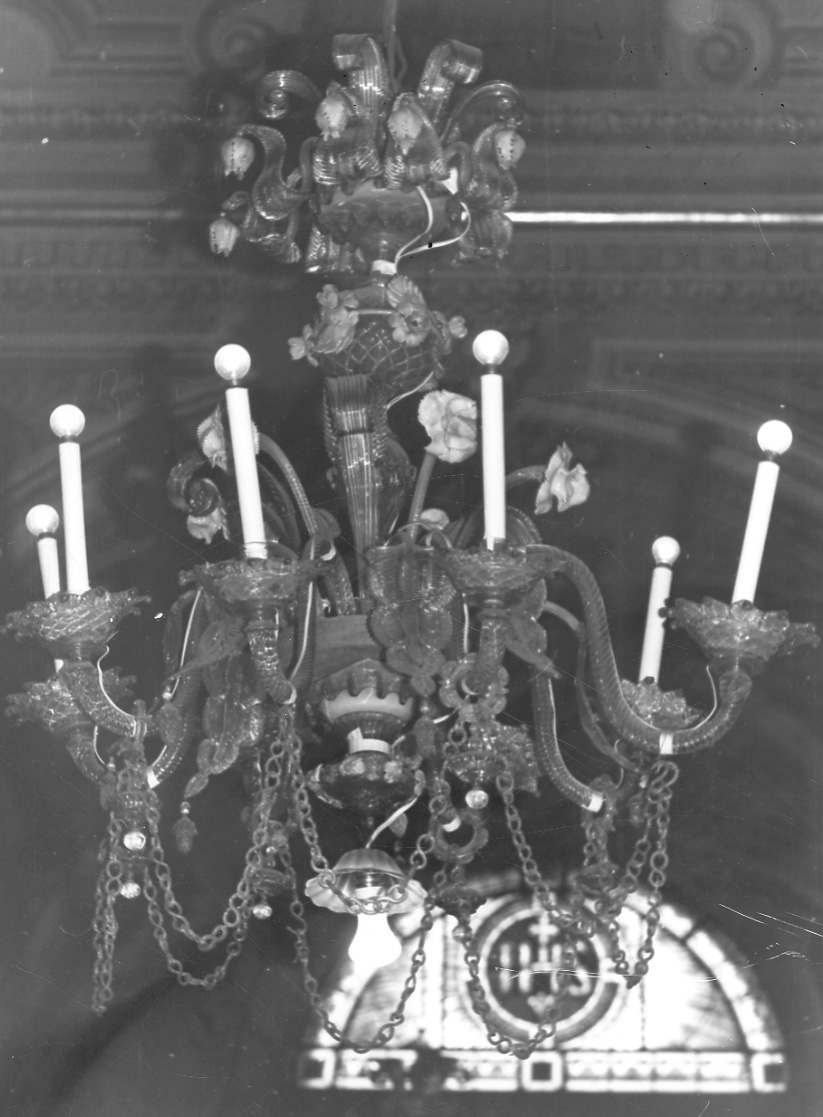 lampadario - a bracci, serie - bottega veneziana (sec. XIX)