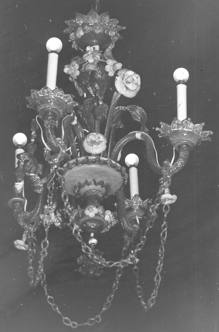 lampadario - a bracci, coppia - bottega veneziana (sec. XIX)