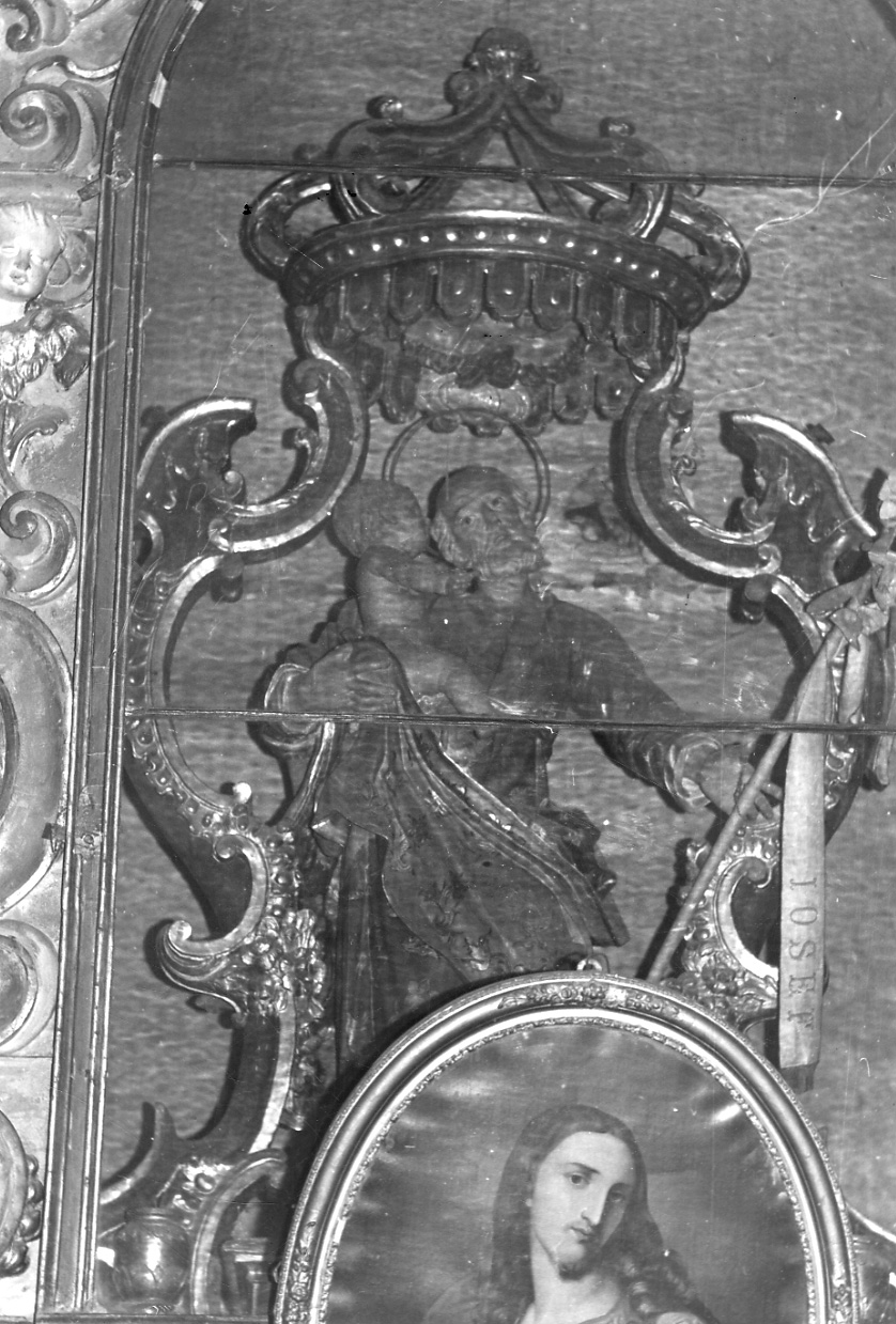 San Giuseppe e Gesù Bambino (statua, opera isolata) - bottega ligure (sec. XVIII)