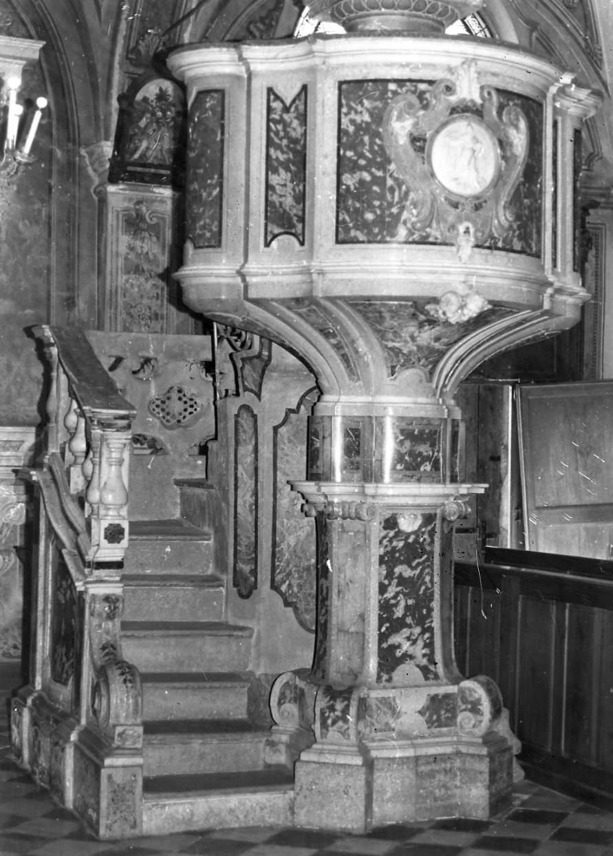 pulpito, opera isolata - bottega ligure (sec. XVIII)