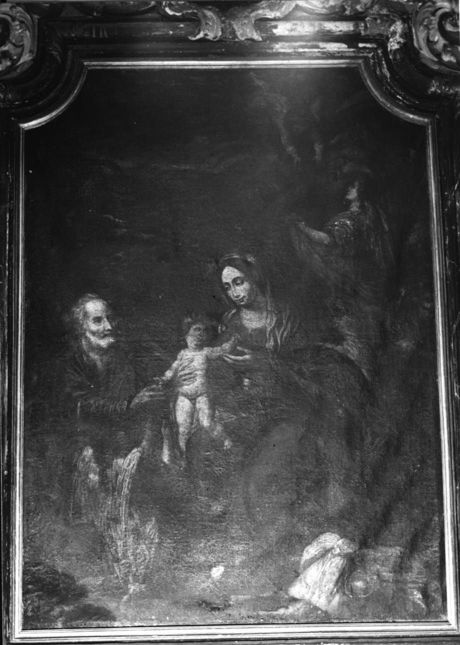 riposo nella fuga in Egitto (dipinto, opera isolata) - ambito alessandrino (prima metà sec. XVII)