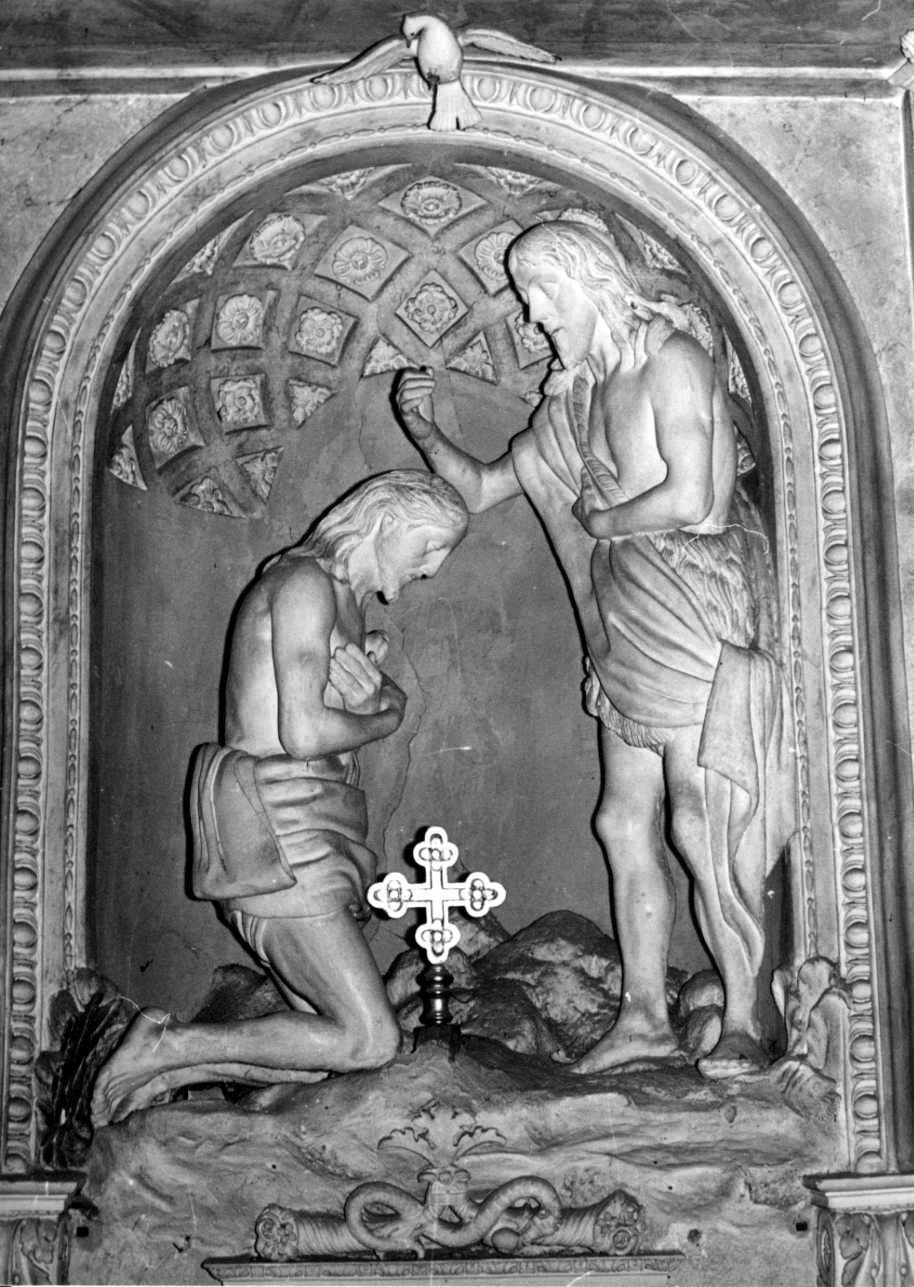 battesimo di Cristo (statua, opera isolata) - bottega Italia nord-occidentale (sec. XIX)