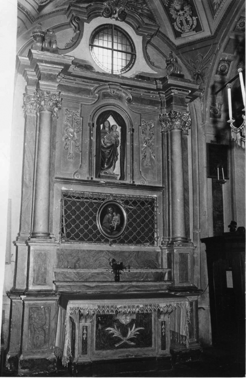 altare, opera isolata - bottega Italia nord-occidentale (fine sec. XVIII)