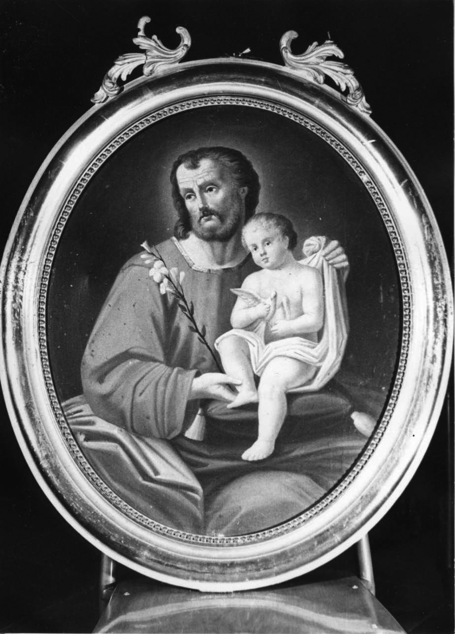 San Giuseppe e Gesù Bambino (dipinto, opera isolata) di Stura Giovanni (attribuito) (inizio sec. XX)