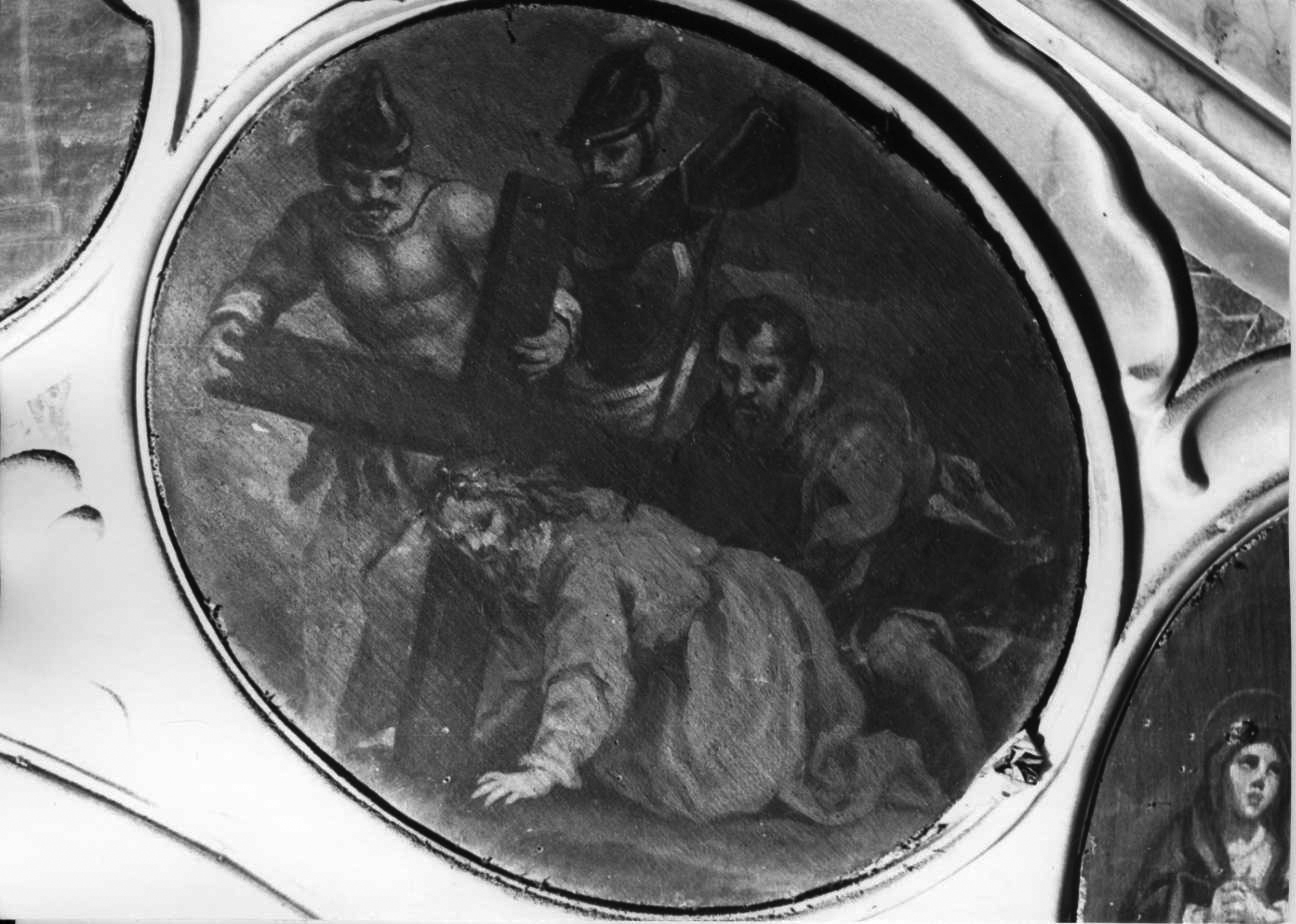 Cristo caricato della croce (dipinto, elemento d'insieme) di Gandolfi Giorgio (metà sec. XVIII)